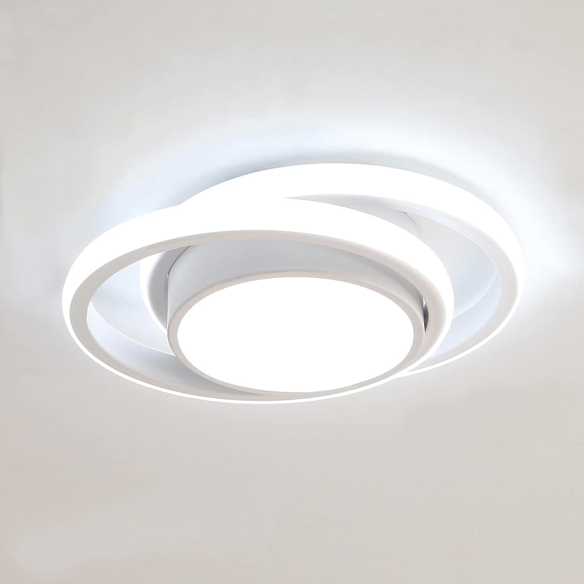 Comely LED Deckenleuchte Modern 32W, 2350LM, 6500K Tageslicht, Rundes Design, ? 280mm ¨C Energieeffiziente Deckenlampe f¨¹r Schlafzimmer, Badezimmer, K¨¹che, Flur & Balkon